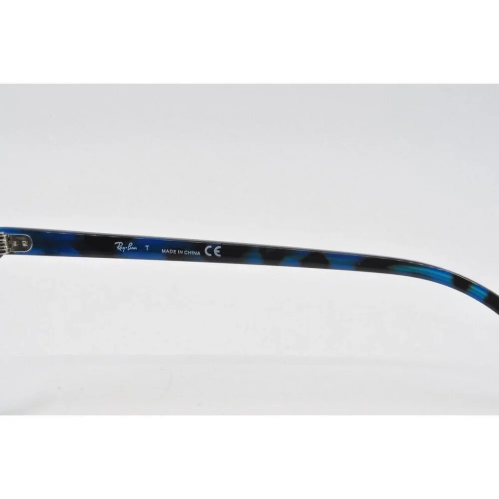 RAYBAN Unisex Eyeglasses RX7119-5715 Light Brown On Havana Blue 53-17-145